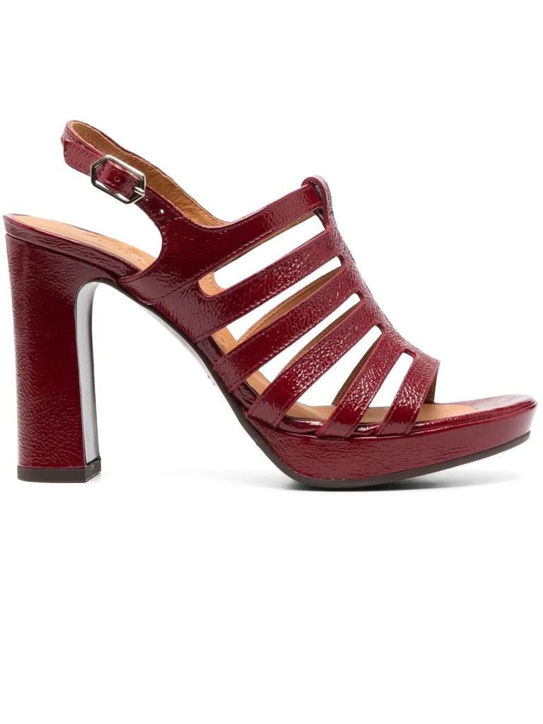 Red Caydan Leather Sandals