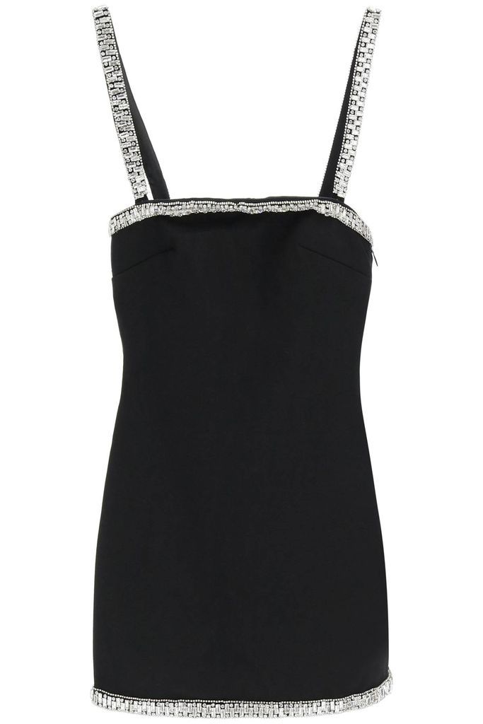 Regina Jersey Mini Dress With Crystals