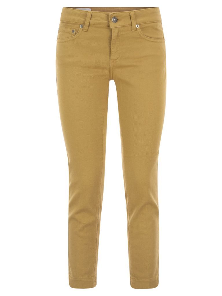 Rose Cropped Stretch Cotton Trousers