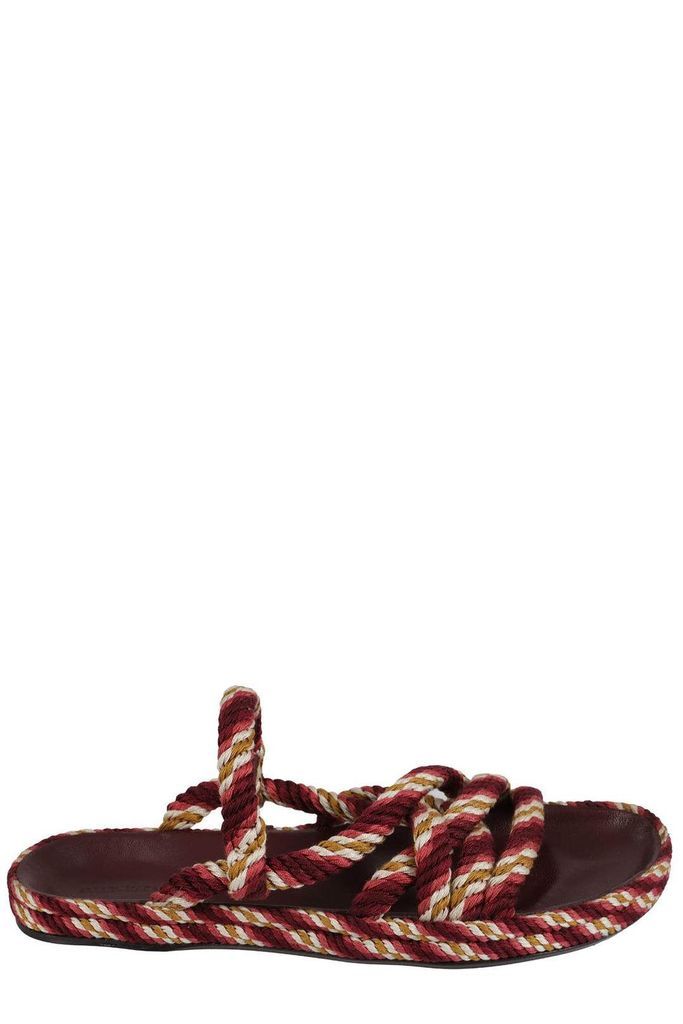 Rope Detailed Slingback Sandals