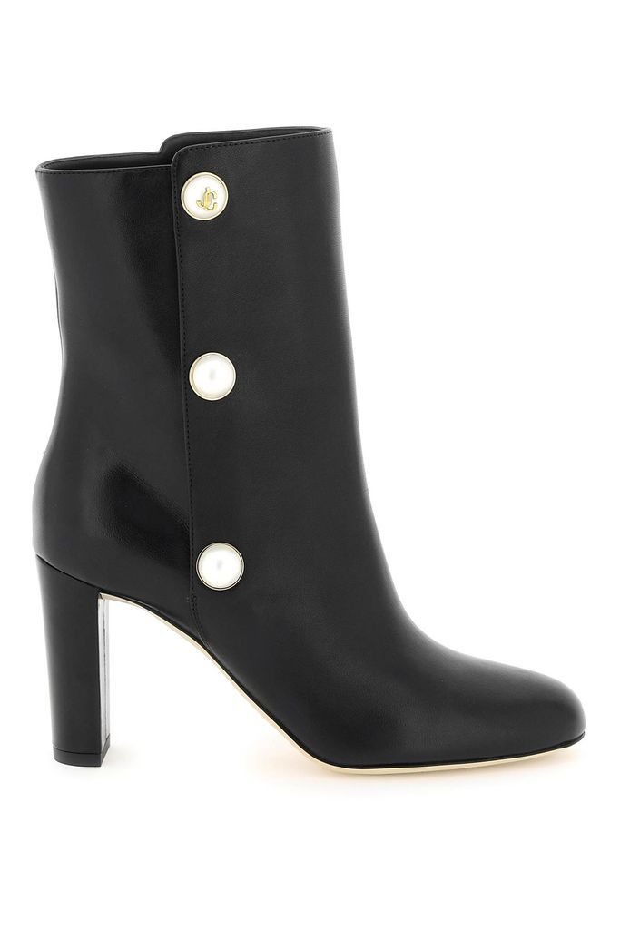 Rina Nappa Leather Ankle Boots