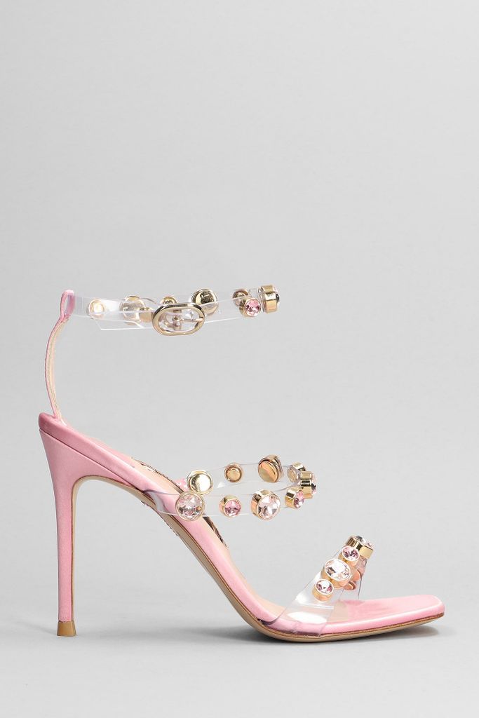 Sandals In Rose-Pink Leather