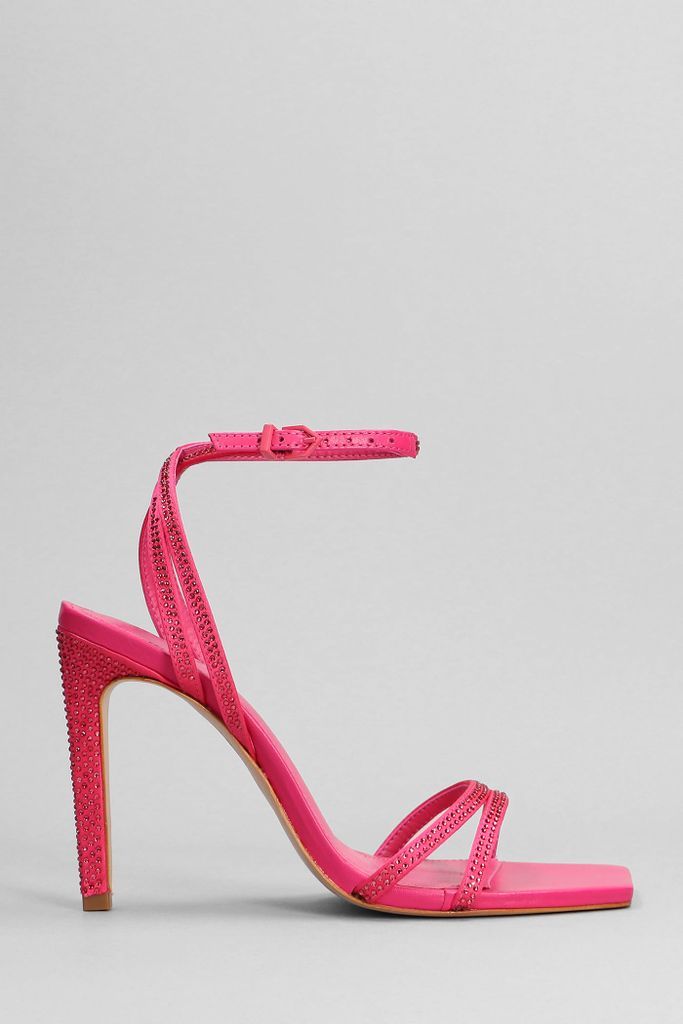 Sandals In Rose-Pink Leather