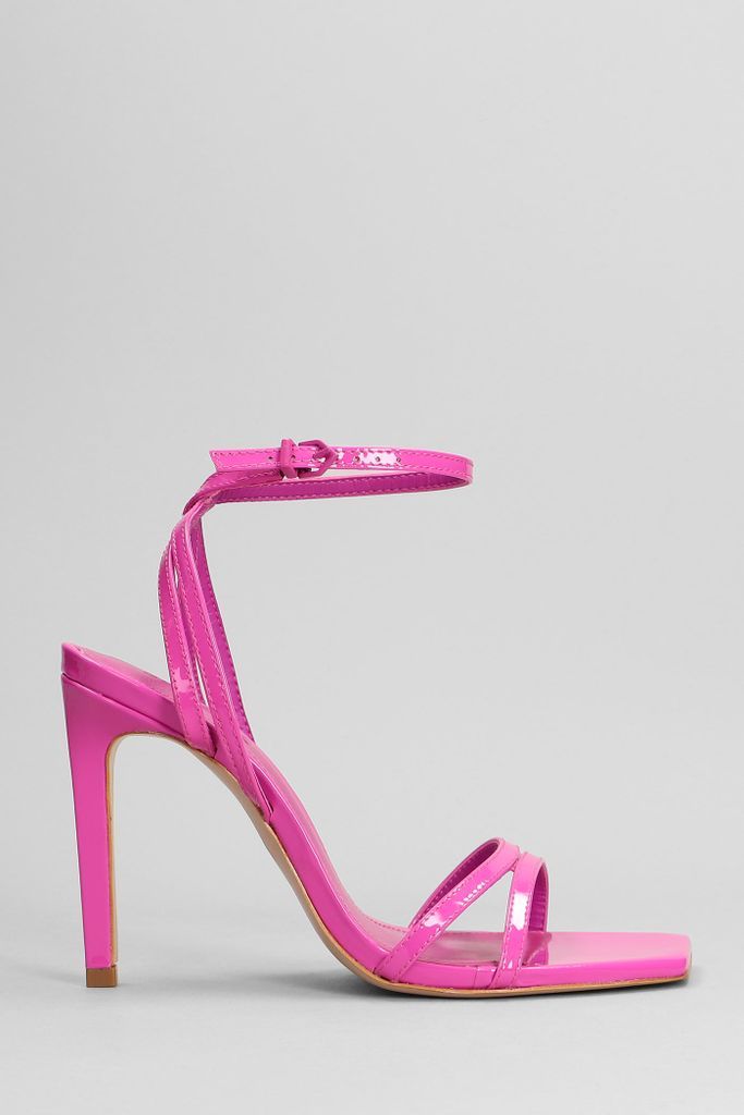 Sandals In Rose-Pink Patent Leather