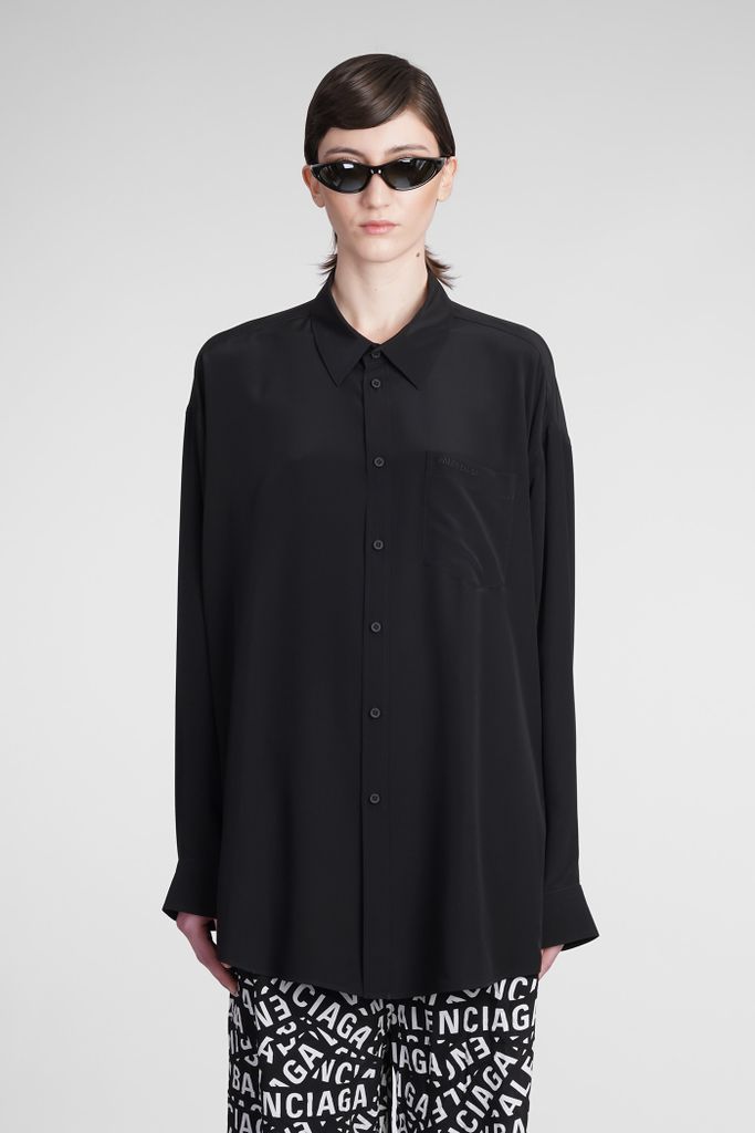 Shirt In Black Silk