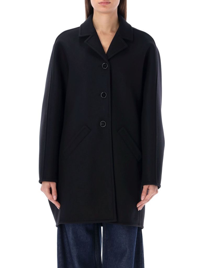 Short Prism Wool Coat