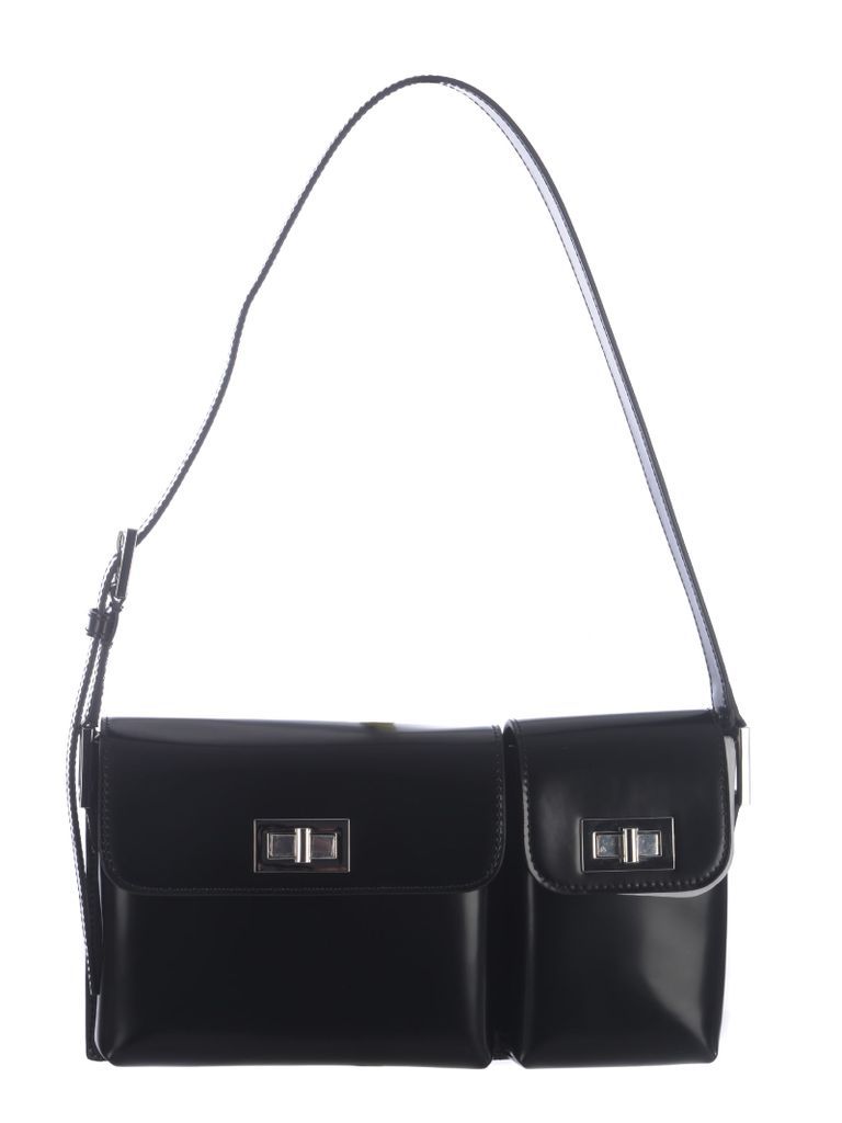 Shoulder Bag By Far Billy In Semi-Painted Leather