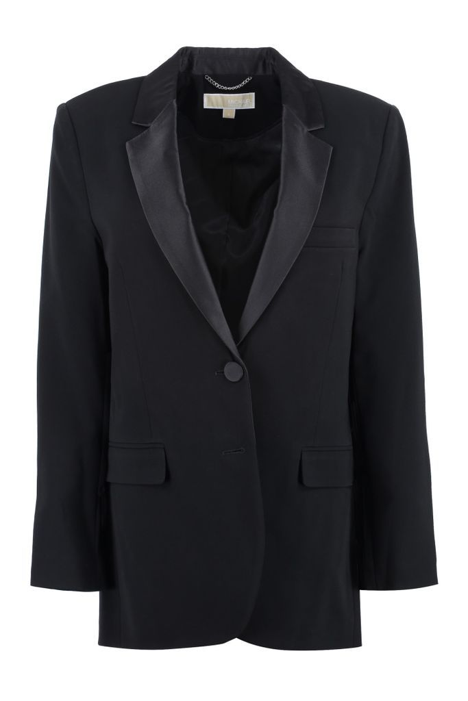 Single-Breasted Two-Button Blazer
