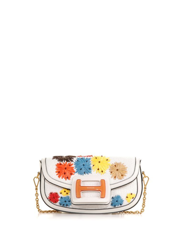 Shoulder Bag With Floral Embroidery
