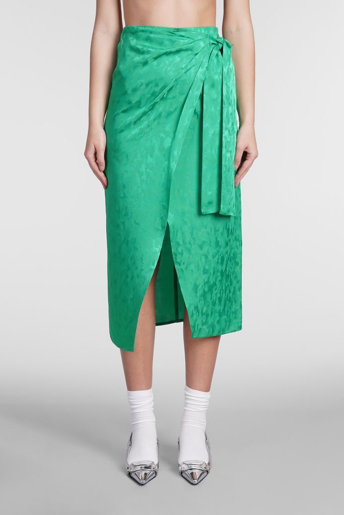 Skirt In Green Acetate