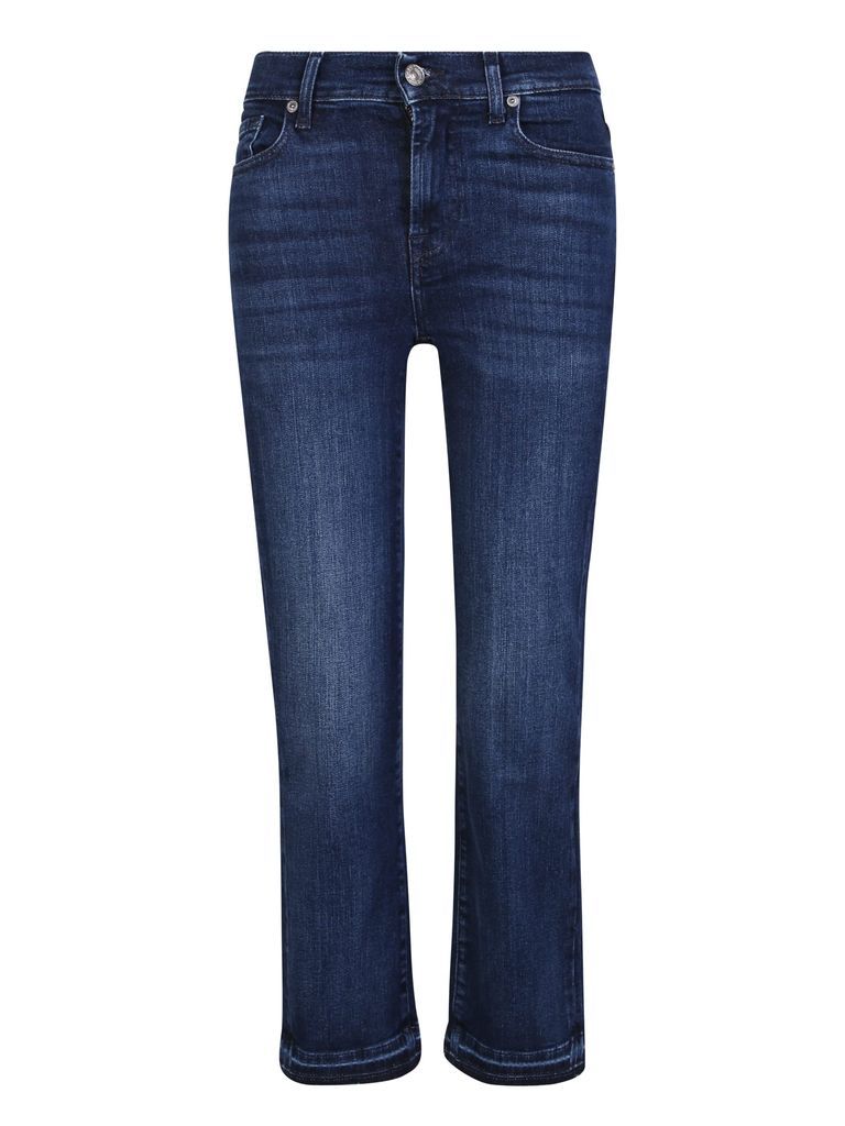 Slight-Flare Cropped Jeans
