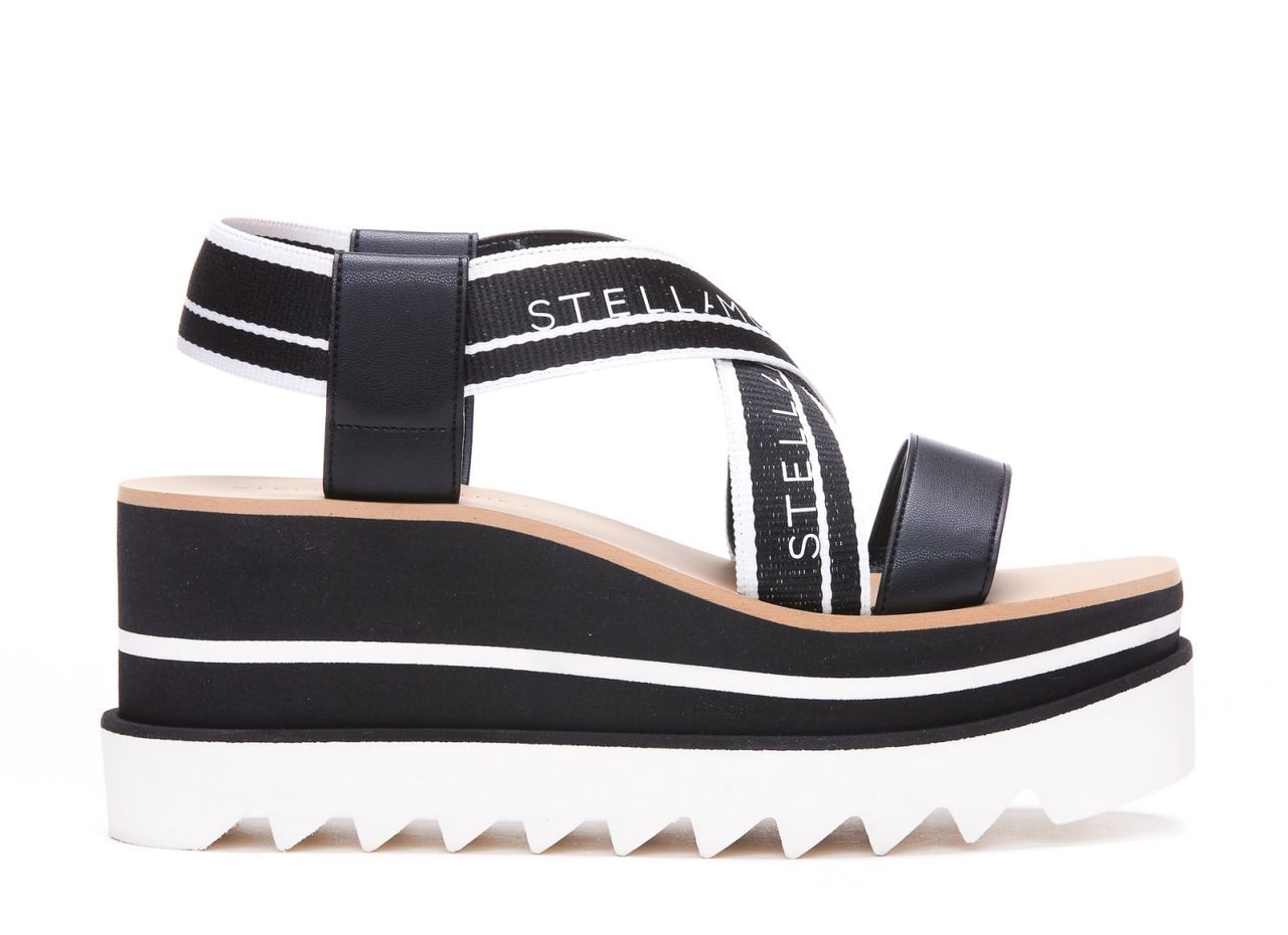 Sneak Elyse Striped Platform Sandals
