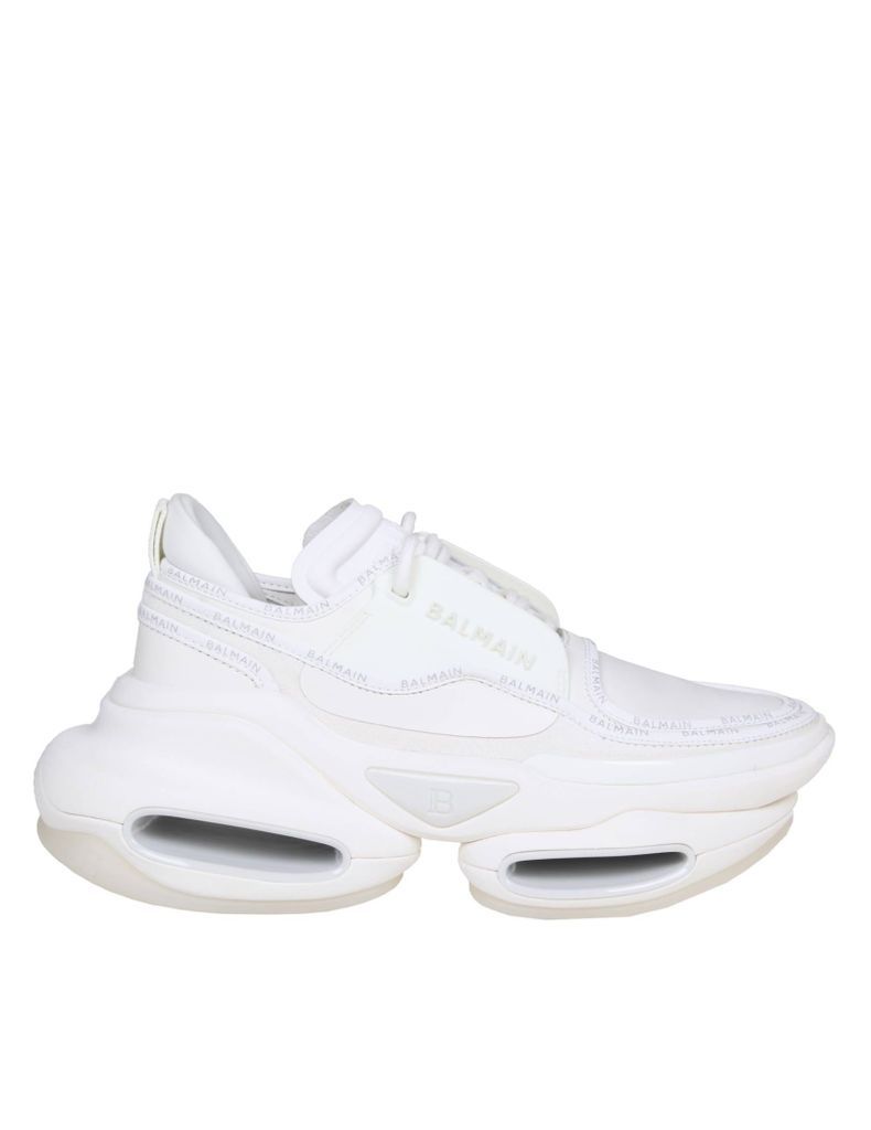 Sneakers B-Bold In Leather And Suede Color White