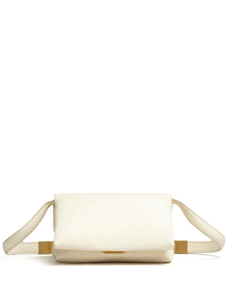 Small Prisma Bag In Ivory Leather