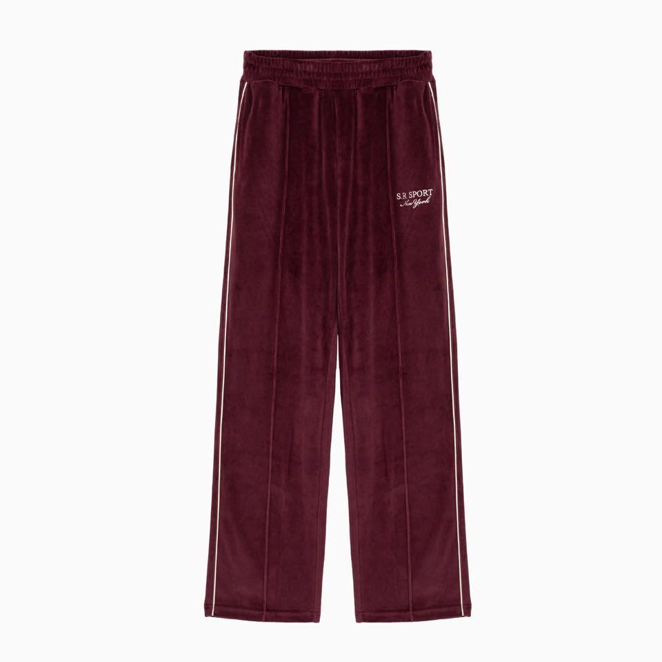 Sporty And Rich Velour Track Pants