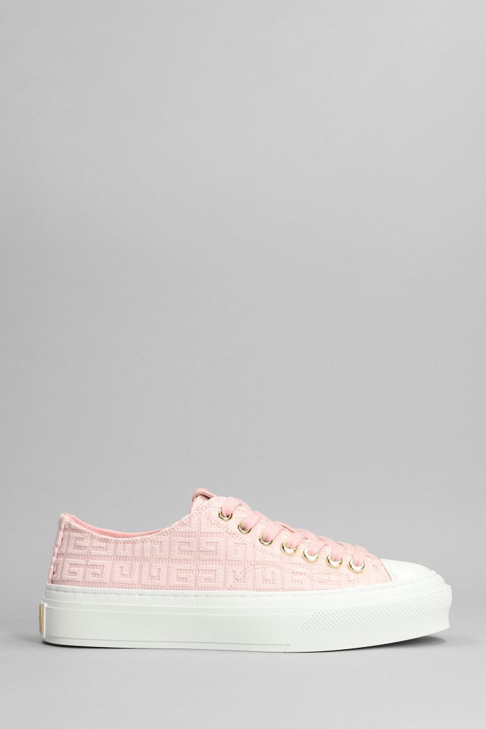 Sneakers In Rose-Pink Cotton