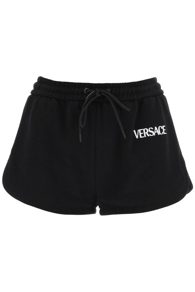 Sporty Shorts With Logo Embroidery
