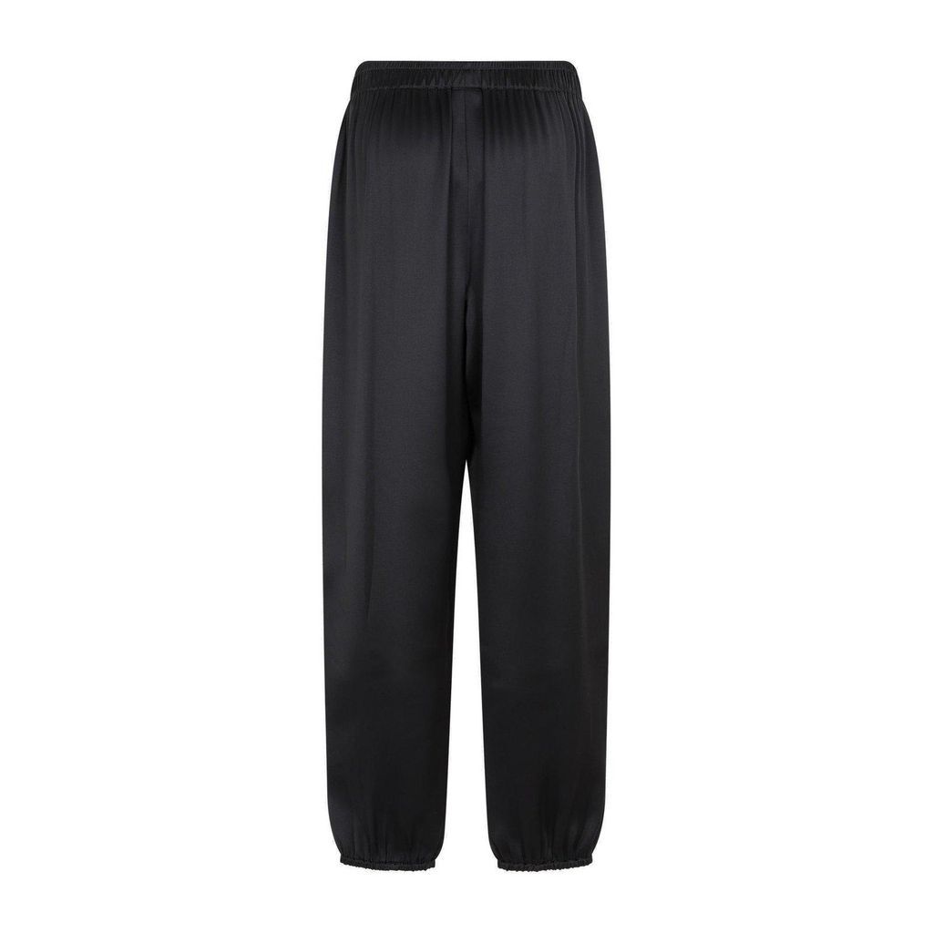 Straight Leg Satin Trousers