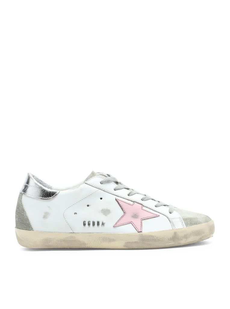 Super-Star Leather Upper And Star Suede Toe And Spur Laminated Heel Metal Lettering