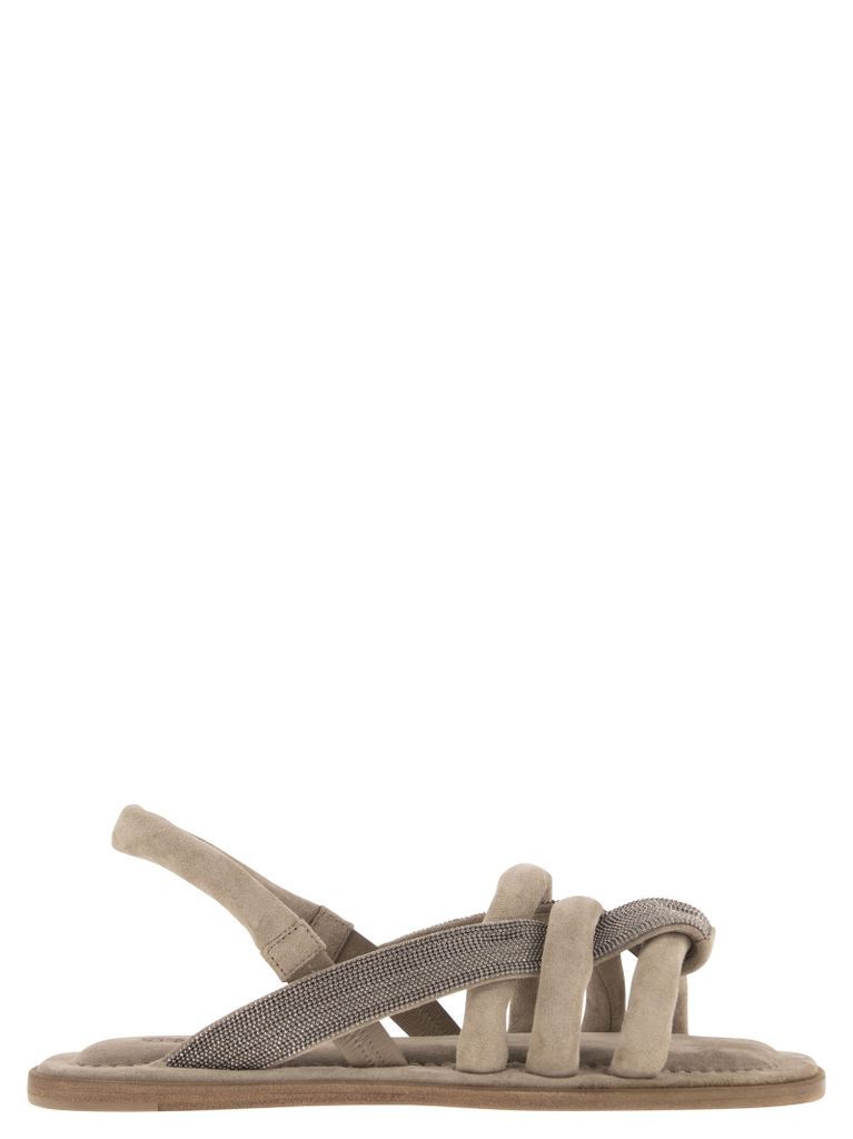 Suede Leather Sandals