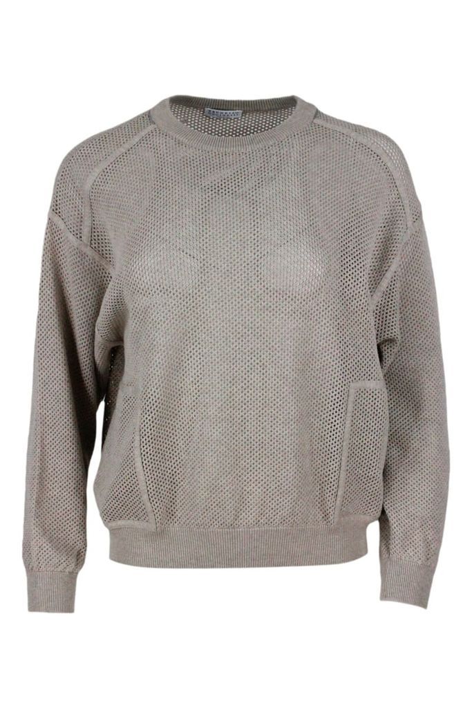 Sweater With Micro-Mesh
