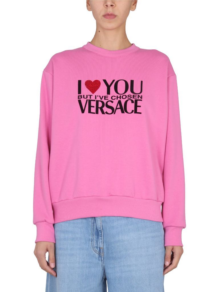 Sweatshirt With I Love You Logo