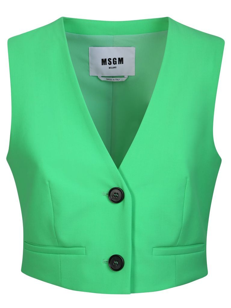 Tailored Green Waistcoat