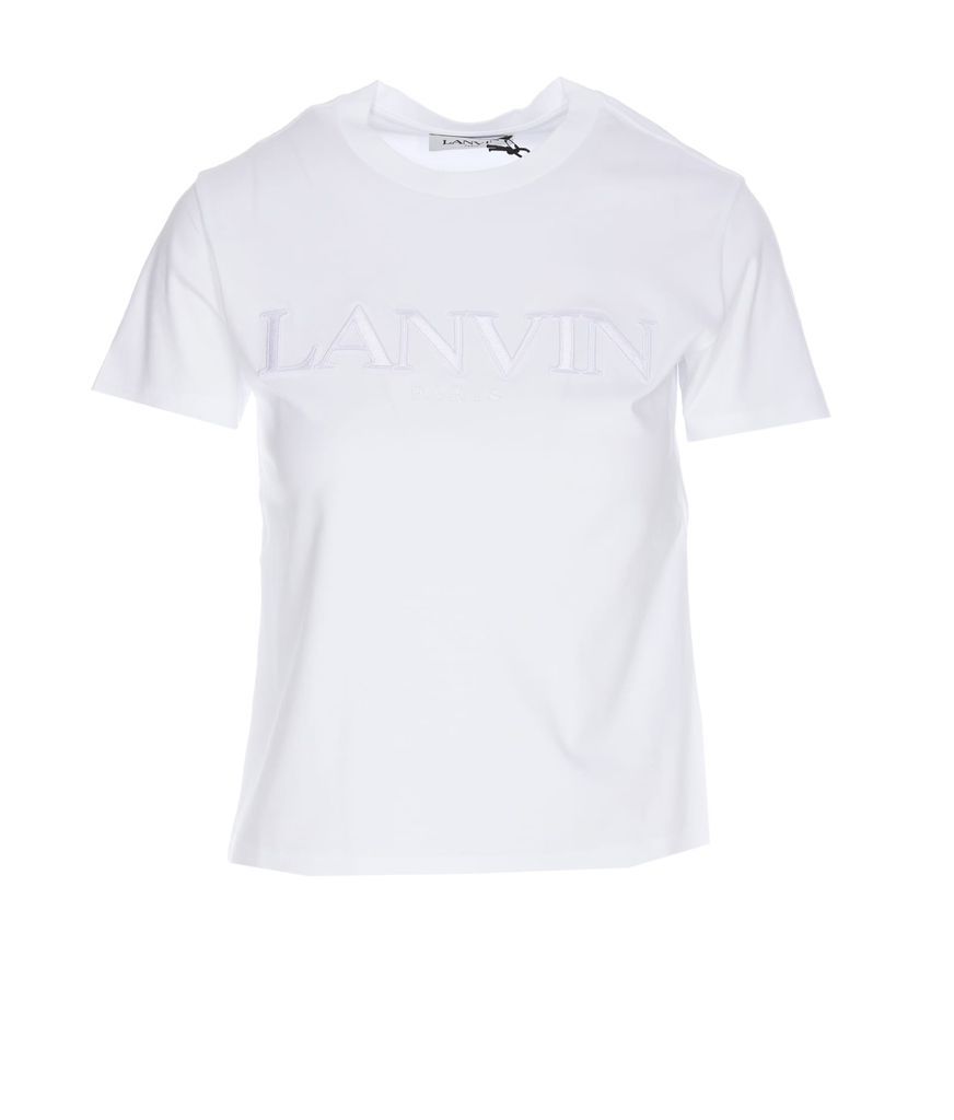 T-Shirt With Lanvin Paris Embroidery