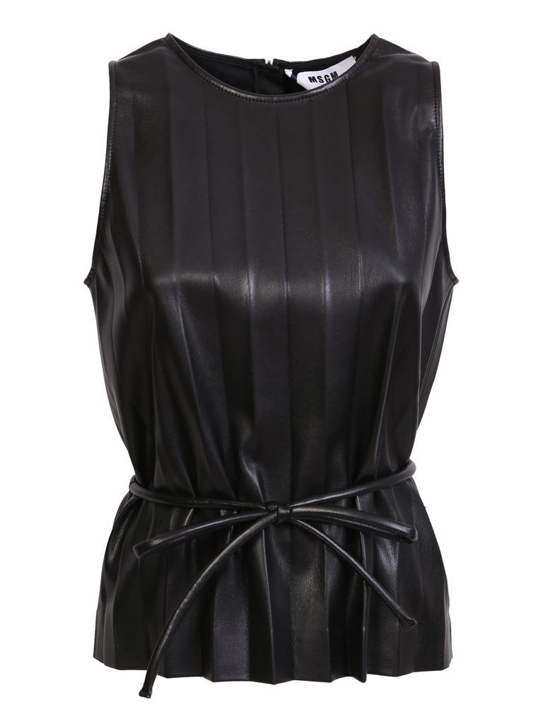 Tank Top With Laces At The Waist By. Innovative Design Revisited In A Modern And Contemporary Way