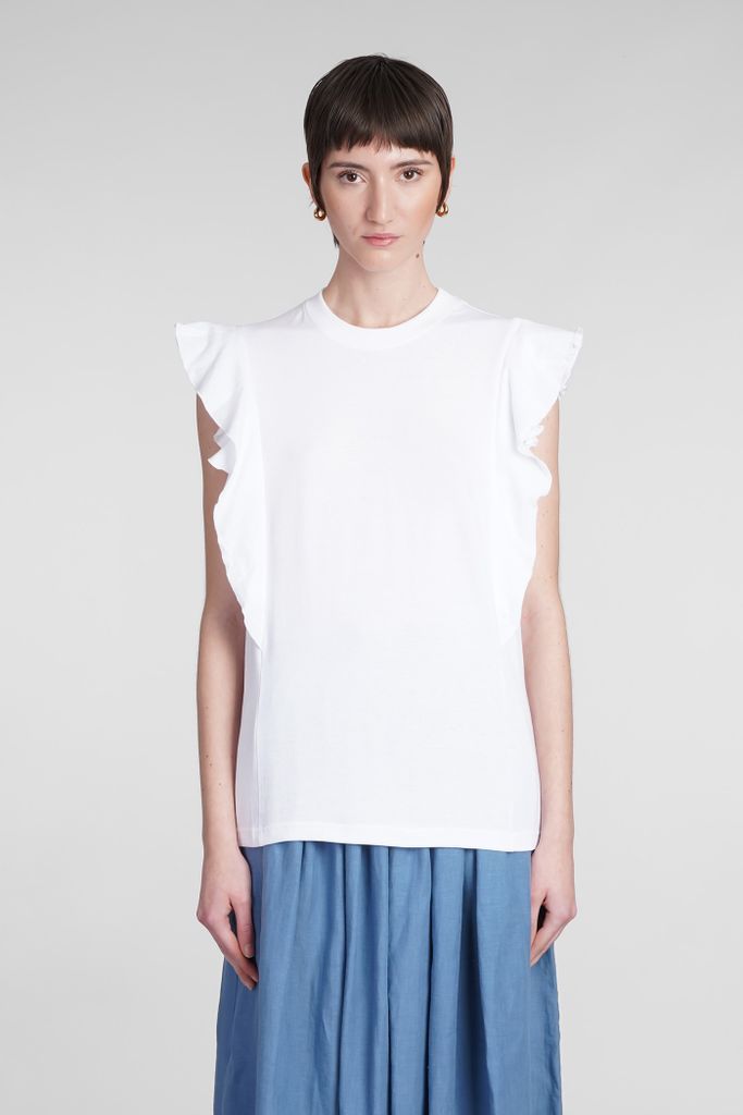 T-Shirt In White Cotton