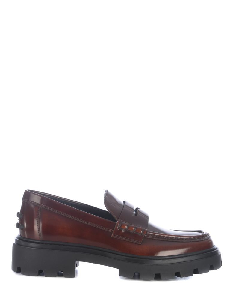 Tods Moccasins In Semi-Glossy Leather