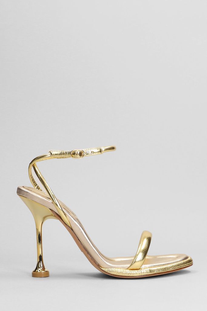 Teresa Sandals In Gold Leather