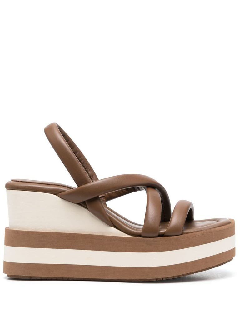Thane Wedge Sandals With Bands