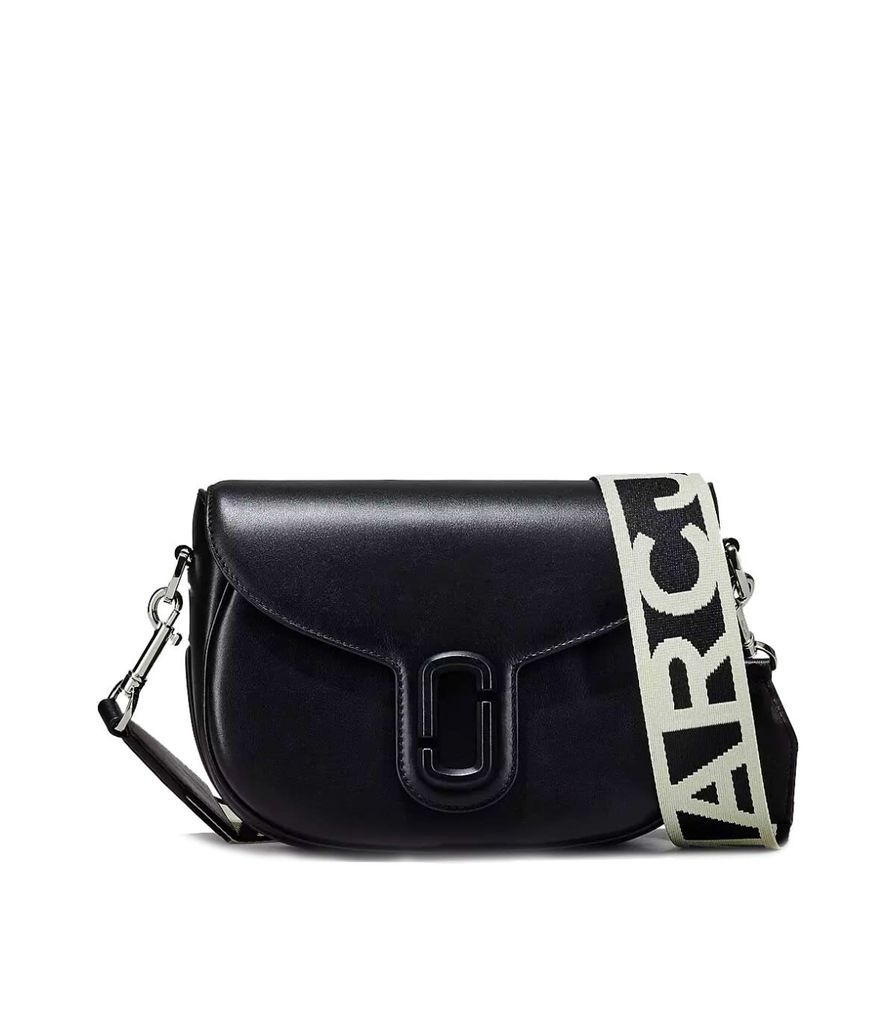 The J Marc Large Saddle Black Crossbody Bag