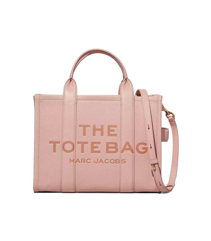 The Leather Medium Tote Pink Handbag