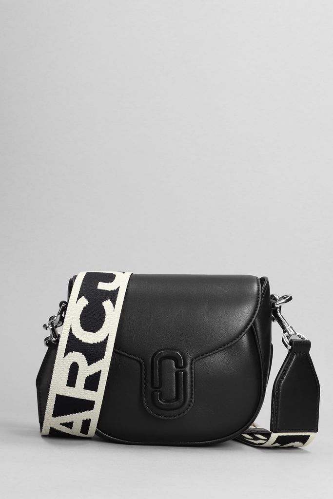 The Small Saddle Bag Shoulder Bag In Black Leather