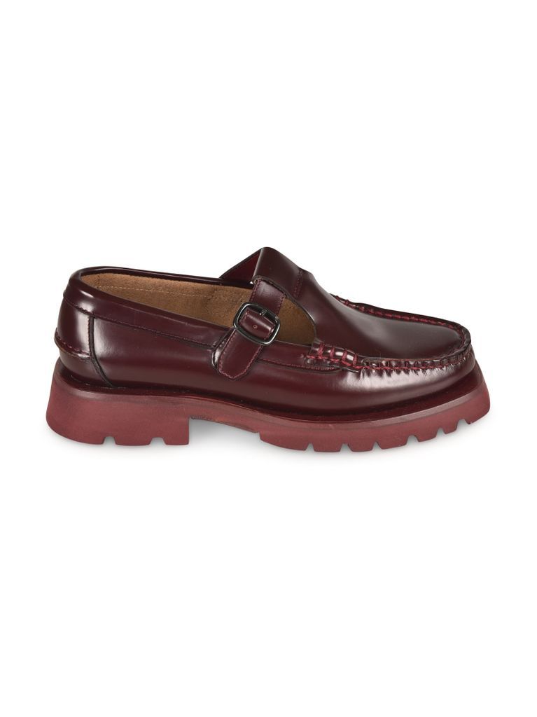 Tread Sole T-Bar Loafers