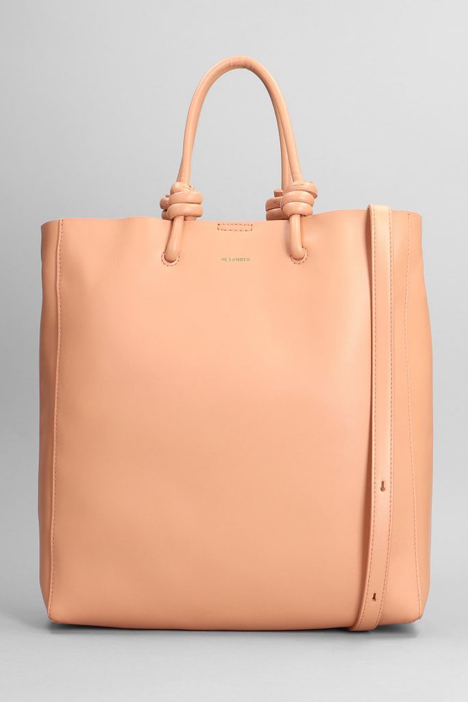 Tote In Rose-Pink Leather