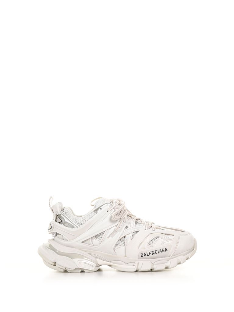 Track Sneakers In Mesh And White Nylon