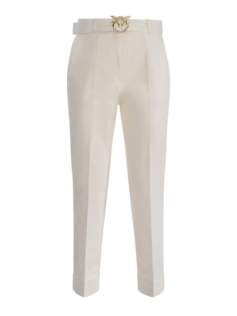 Trousers Pinko Plaza In Stretch Linen