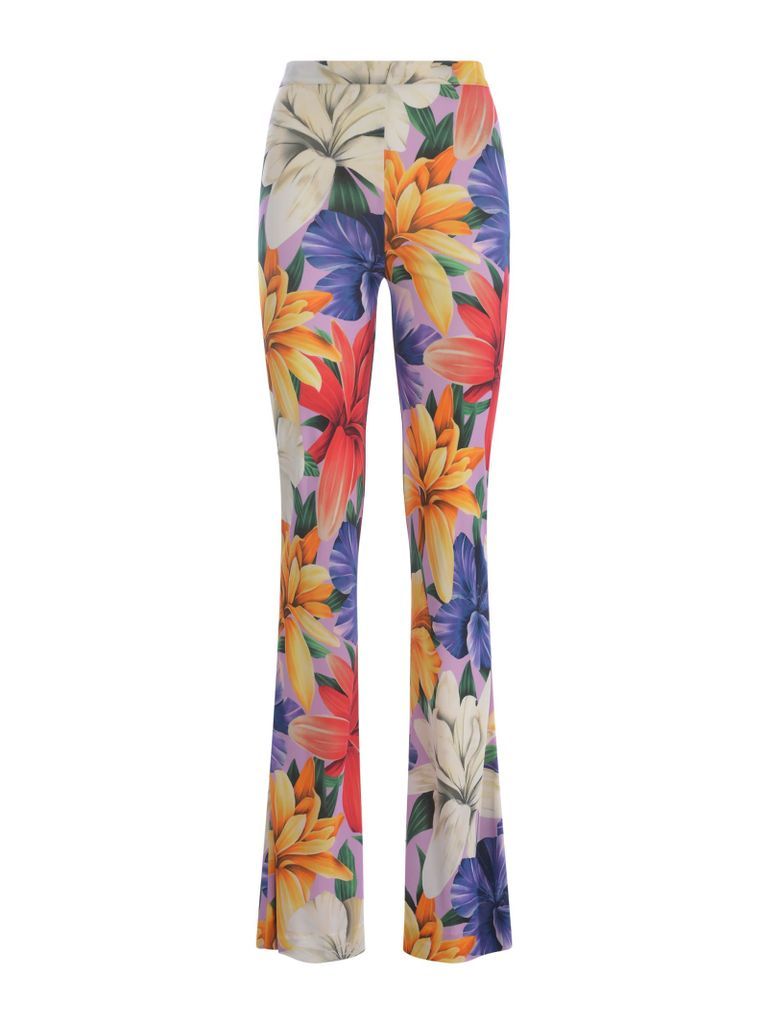 Trousers Etro Flower In Viscose