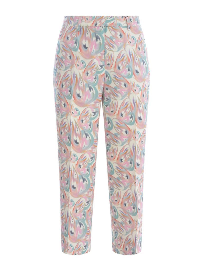 Trousers Etro Jacquard Butterfly In Stretch Viscose