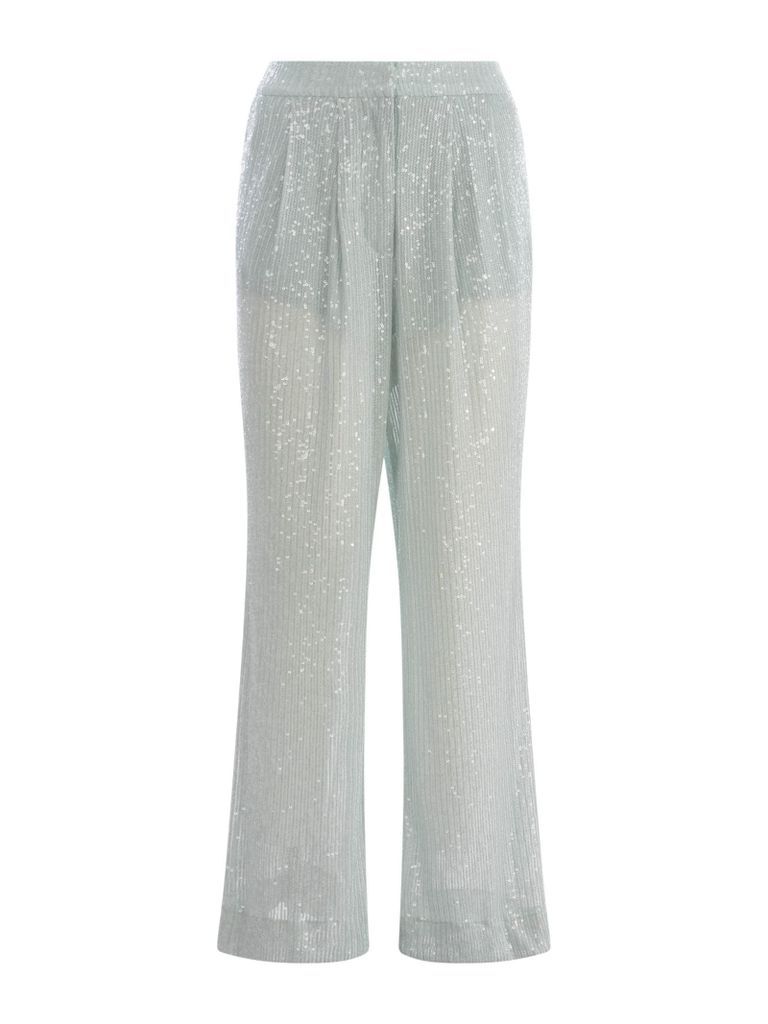 Trousers Rotate In Micro Sequins