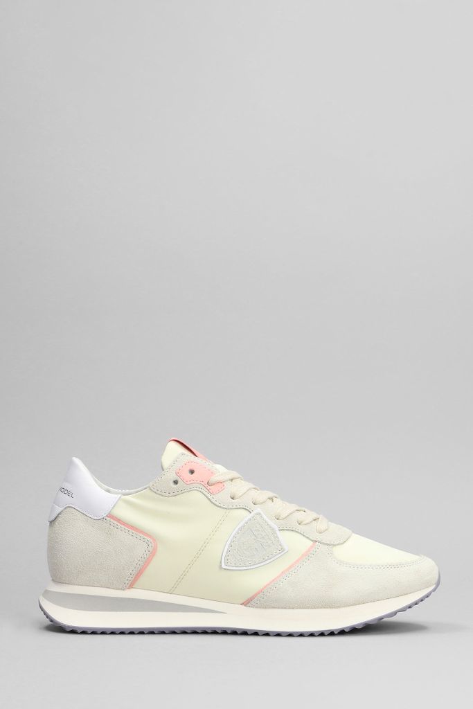 Trpx Sneakers In Beige Suede And Fabric