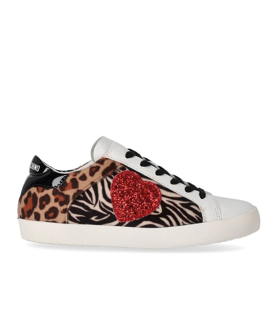 White Animal Print Sneaker