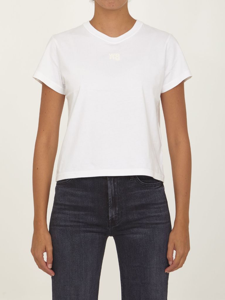 White T-Shirt With Logo