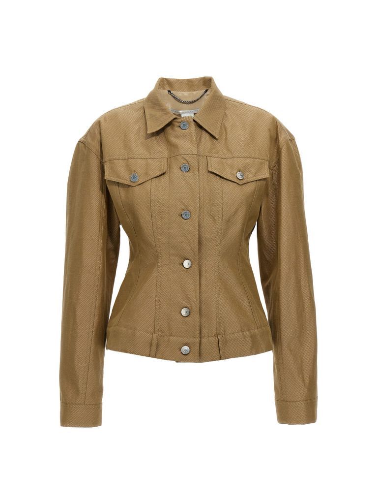 Waisted Buttoned Jacket