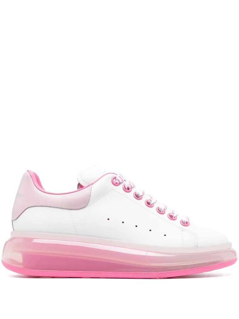 White And Pink Oversize Sneakers