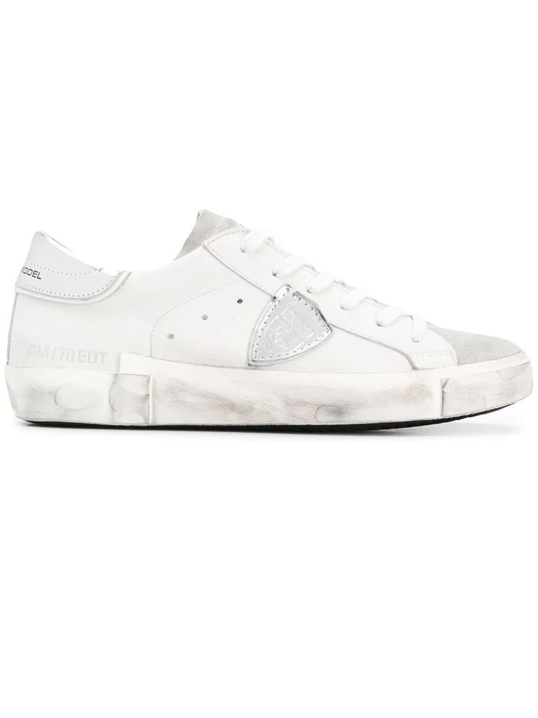 White Leather Paris Sneakers
