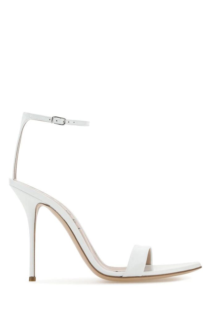 White Leather Scarlet Tiffany Sandals